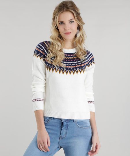 Sueter-em-Trico-Estampado-Etnico-Off-White-8489421-Off_White_1 Sueter-em-Trico-Estampado-Etnico-Off-White-8489421-Off_White_1