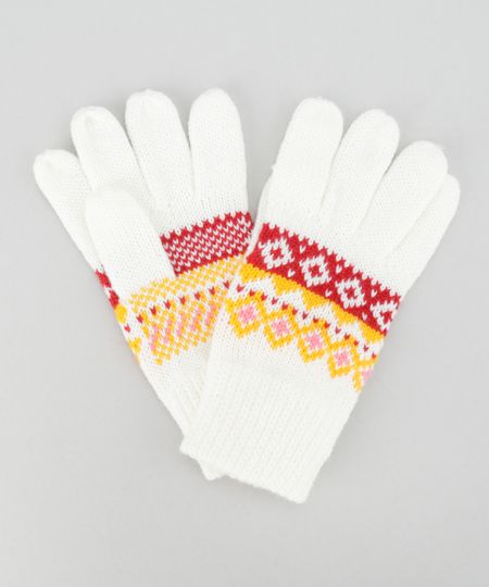Par-de-Luvas-Estampada-Etnica-em-Trico-Off-White-8491003-Off_White_1