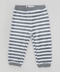 Calca-Listrada-em-Plush-de-Algodao---Sustentavel-Cinza-Mescla-Claro-8479381-Cinza_Mescla_Claro_1