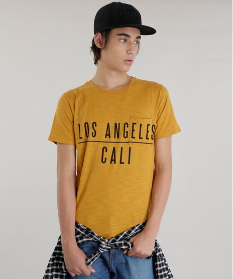 Camiseta-Longa--Los-Angeles-Call--Caramelo-8611655-Caramelo_1