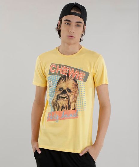 Camiseta--Chewbacca--Star-Wars-Amarela-8611794-Amarelo_1