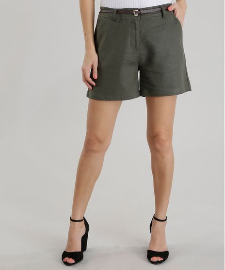 Short-em-Linho-com-Cinto-Verde-Militar-8493856-Verde_Militar_1