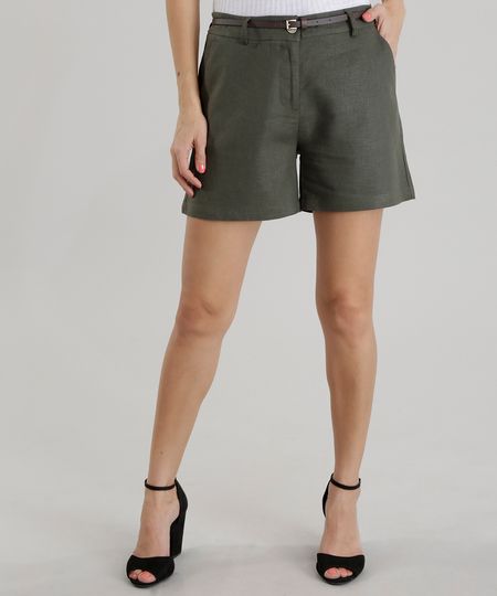 Short-em-Linho-com-Cinto-Verde-Militar-8493876-Verde_Militar_1