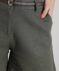 Short-em-Linho-com-Cinto-Verde-Militar-8493876-Verde_Militar_4