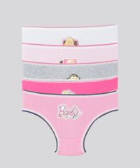 Kit-de-5-Calcinhas-Barbie-Multicor-8219875-Multicor_1 Kit-de-5-Calcinhas-Barbie-Multicor-8219875-Multicor_1