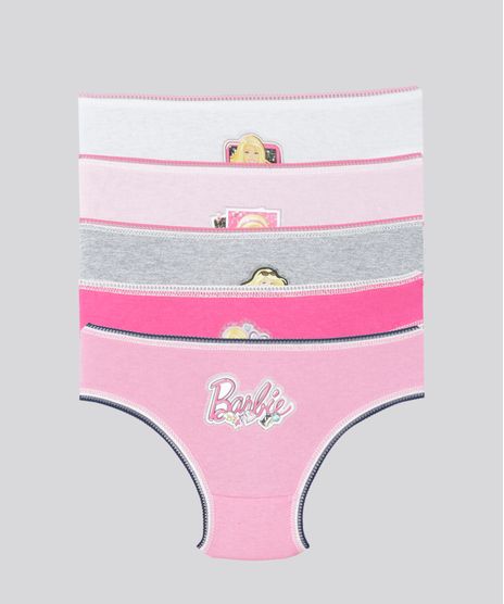 Kit-de-5-Calcinhas-Barbie-Multicor-8219875-Multicor_1