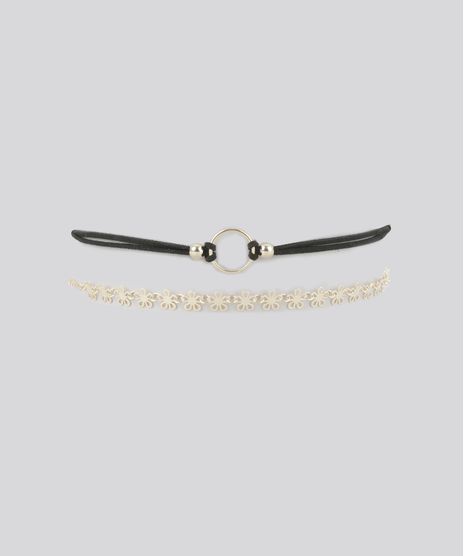 Kit-de-2-Gargantilhas-Choker-Dourado-8620426-Dourado_1