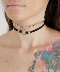 Kit-de-2-Gargantilhas-Choker-Dourado-8620426-Dourado_2