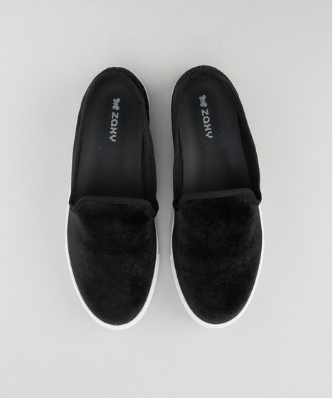 slipper veludo zaxy