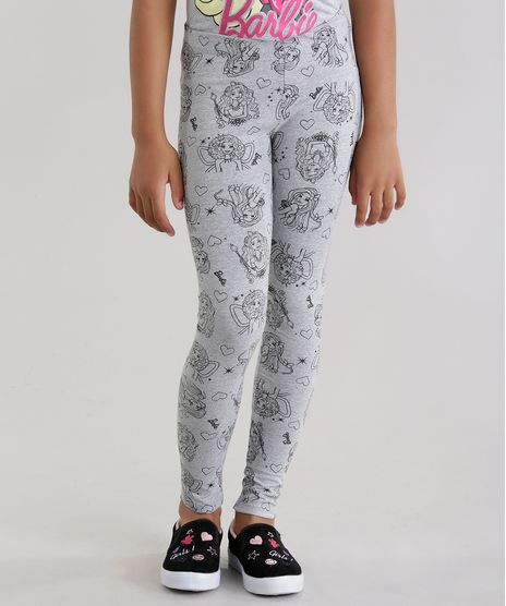 Calca-Legging-Estampada-Barbie-Cinza-Mescla-8605170-Cinza_Mescla_1