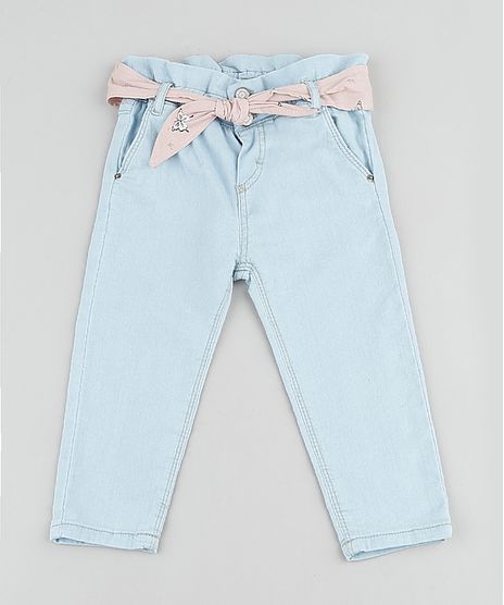Calca-Jeans-Infantil-Clochard-em-Moletom-com-Faixa-para-Amarrar-Azul-Claro-9894179-Azul_Claro_1