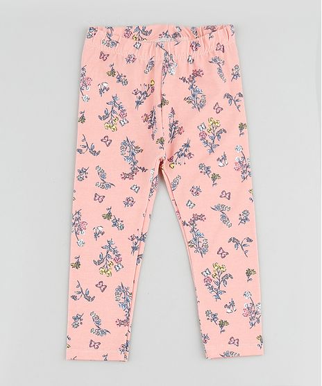 Calca-Legging-Infantil-Basica-Estampada-Floral-Coral-9895122-Coral_1