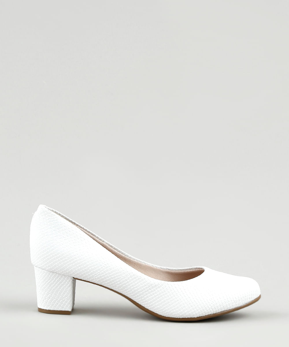 scarpin branco beira rio