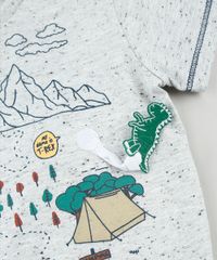 Camiseta-Infantil-com-Estampa-Interativa-de-Bichos-Manga-Curta-Cinza-Mescla-Claro-9871531-Cinza_Mescla_Claro_4