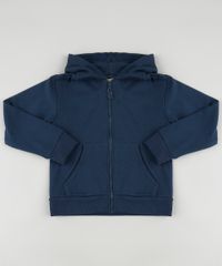 Blusao-Infantil-Basico-em-Moletom-Felpado-com-Capuz-e-Bolsos-Azul-Marinho-9798159-Azul_Marinho_1