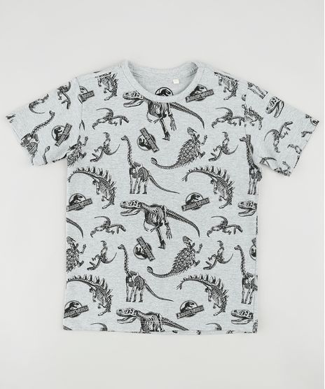 Camiseta-Infantil-Jurassic-World-Estampada-Manga-Curta-Cinza-Mescla-9873466-Cinza_Mescla_1
