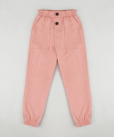 Calca-Infantil-Jogger-com-Botoes-Rose-9894505-Rose_1 Calca-Infantil-Jogger-com-Botoes-Rose-9894505-Rose_1