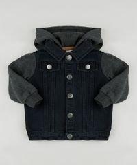 Jaqueta-Jeans-Infantil-com-Moletom-Felpado-e-Capuz-Cinza-Mescla-Escuro-9810338-Cinza_Mescla_Escuro_1