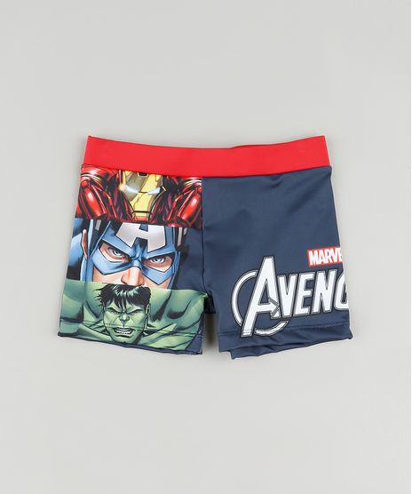 Sunga-Infantil-Boxer-Os-Vingadores-com-Protecao-UV50--Chumbo-9890709-Chumbo_1