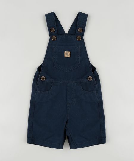 Jardineira-de-Sarja-Infantil-com-Bolsos-Azul-Marinho-9883889-Azul_Marinho_1