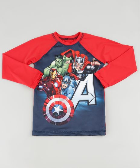Camiseta-de-Praia-Infantil-Os-Vingadores-Raglan-Manga-Longa-com-Protecao-UV50--Vermelha-9890708-Vermelho_1