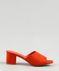 Tamanco-Feminino-Oneself-Salto-Quadrado-Medio-em-Suede-Laranja-9685099-Laranja_2