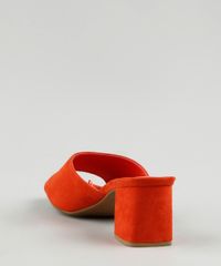 Tamanco-Feminino-Oneself-Salto-Quadrado-Medio-em-Suede-Laranja-9685099-Laranja_4