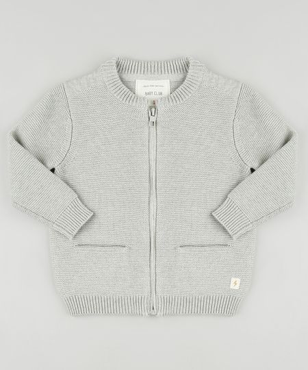 Sueter-Infantil-em-Trico-com-Ziper-Cinza-9792762-Cinza_1
