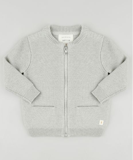 Sueter-Infantil-em-Trico-com-Ziper-Cinza-9792762-Cinza_1