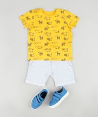 Camiseta-Infantil-Estampada-de-Bichos-Manga-Curta-Amarela-9875970-Amarelo_3