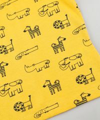 Camiseta-Infantil-Estampada-de-Bichos-Manga-Curta-Amarela-9875970-Amarelo_5