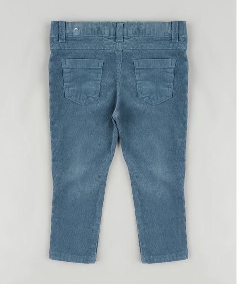 calça veludo infantil