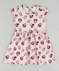 Vestido-Infantil-Minnie-e-Margarida-Estampado-com-Laco-Manga-Curta-Rosa-Claro-9909913-Rosa_Claro_1