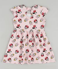 Vestido-Infantil-Minnie-e-Margarida-Estampado-com-Laco-Manga-Curta-Rosa-Claro-9909913-Rosa_Claro_2
