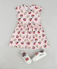 Vestido-Infantil-Minnie-e-Margarida-Estampado-com-Laco-Manga-Curta-Rosa-Claro-9909913-Rosa_Claro_3