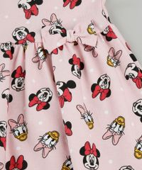 Vestido-Infantil-Minnie-e-Margarida-Estampado-com-Laco-Manga-Curta-Rosa-Claro-9909913-Rosa_Claro_4
