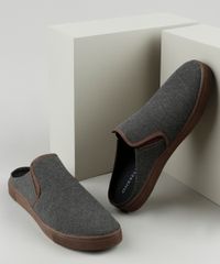 Tenis-Slip-On-Mule-Masculino-Oneself-Cinza-Mescla-Escuro-9924374-Cinza_Mescla_Escuro_1