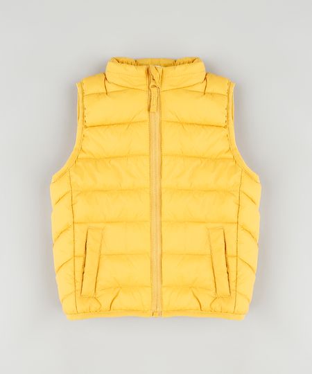 Colete-Infantil-Puffer-com-Bolsos-Amarelo-9344028-Amarelo_1