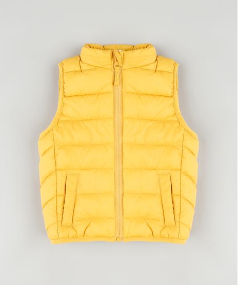Colete-Infantil-Puffer-com-Bolsos-Amarelo-9344028-Amarelo_1