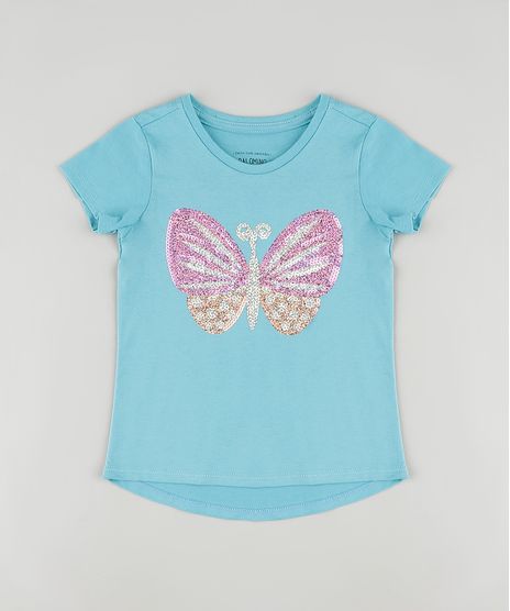 Blusa-Infantil-Borboletas-com-Paetes-Manga-Curta-Azul-9888029-Azul_1
