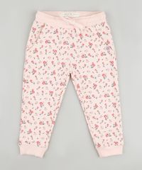 Calca-Infantil-Estampada-Floral-em-Moletom-com-Bolsos-Rosa-Claro-9794861-Rosa_Claro_1