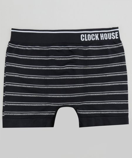 Cueca-Boxer-Listrada-Sem-Costura-Clock-House-Preta-8504197-Preto_1 Cueca-Boxer-Listrada-Sem-Costura-Clock-House-Preta-8504197-Preto_1