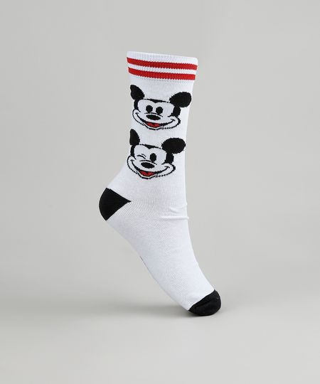 Meia-Feminina-Cano-Alto-Mickey-Branca-9743079-Branco_1 Meia-Feminina-Cano-Alto-Mickey-Branca-9743079-Branco_1