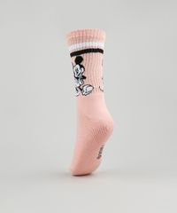 Meia-Feminina-Cano-Alto-Mickey-Atoalhada-Rose-9743063-Rose_2