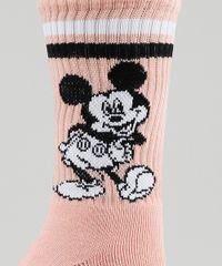 Meia-Feminina-Cano-Alto-Mickey-Atoalhada-Rose-9743063-Rose_3