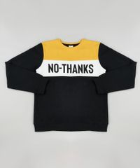 Blusao-Infantil-em-Moletom-Felpado--No-Thanks--com-Recortes-Preto-9798300-Preto_1