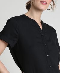 Camisa-Feminina-com-Martingale-Manga-Curta-Preta-9822191-Preto_4