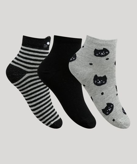 Kit-de-3-Meias-Femininas-Cano-Medio-Multicor-9920384-Multicor_1