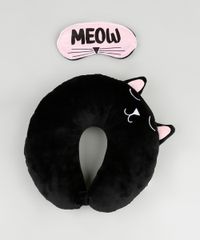Kit-de-Apoio-de-Pescoco-Gatinho---Tapa-Olho--Meow--Preto-9899816-Preto_1