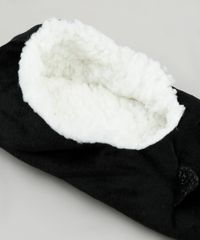 Meia-de-Inverno-Feminina-Sapatilha-Gatinho-Felpada-Preta-9837824-Preto_6